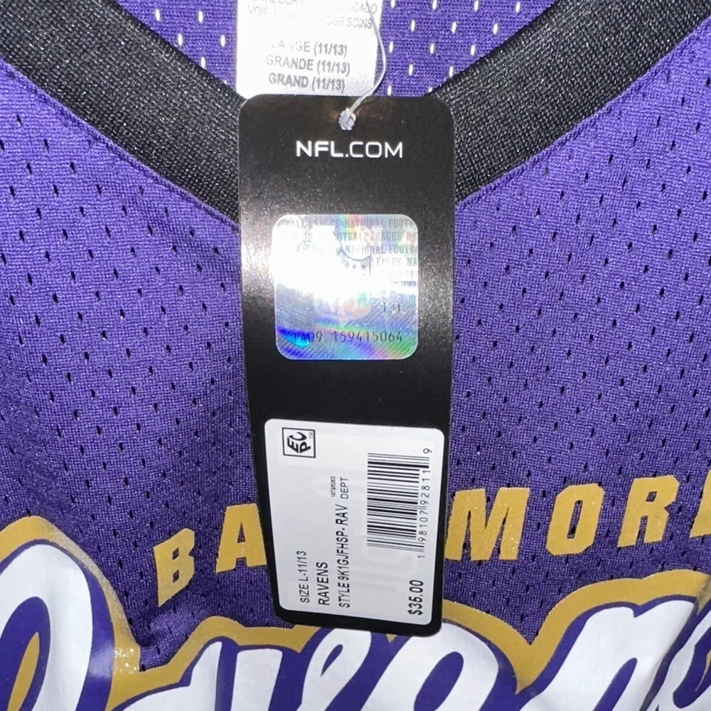 Team Apparel Purple and Black Kids Jersey